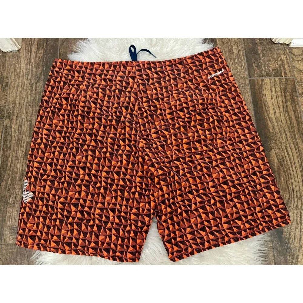 Under‎ Armour UA Bergwind Board short Swimsuit Beta Orange Storm Sz 42 Heat Gear